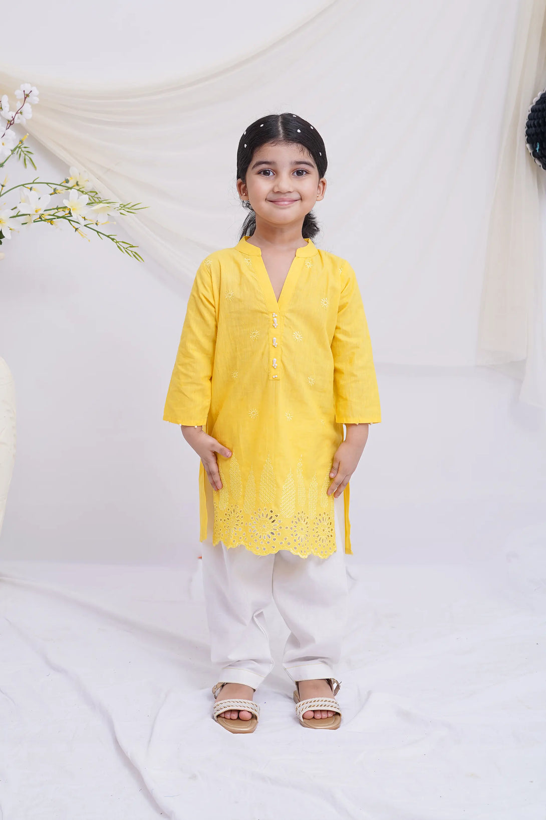 Girls Emb suit 314836-EX-0000001528-YELLOW-GS24-93-GH-15