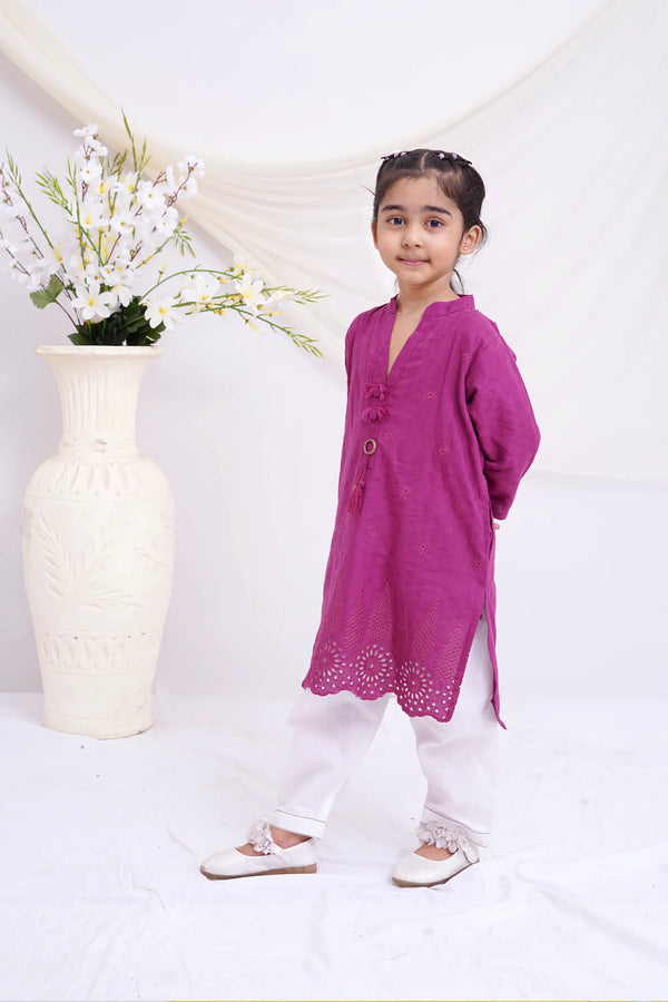 girls emb suit 326346-EX-0000002220-PURPLE-GS24-124-GH-11